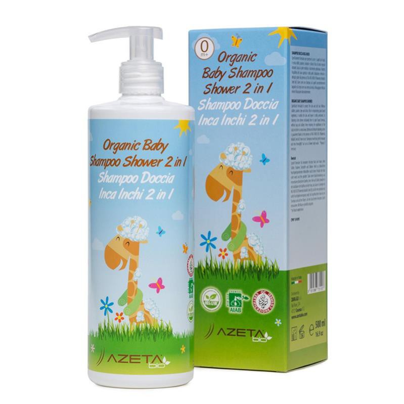 Dầu Tắm Gội Organic 2 In 1 AZETAbio Cho Bé Sơ Sinh 200ml - 1301682