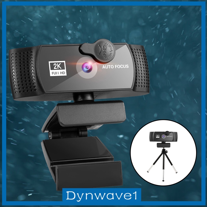 [DYNWAVE1] Webcam 1080p HD w/ Noise-Cancelling Microphone w/ Tripod Plug and Play Streaming Webcam for Gaming Streaming Auto-Focus PC Laptop Desktop