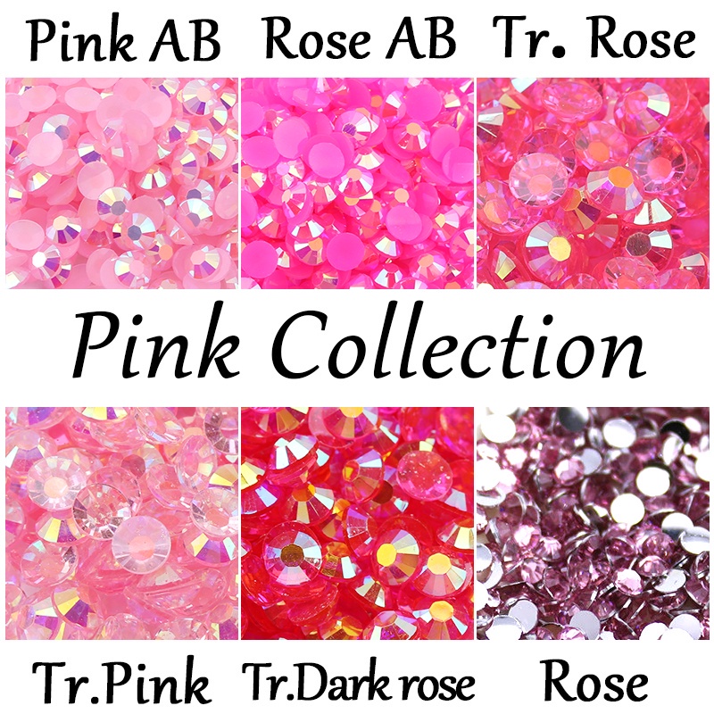 Hộp Hạt Nhựa 3mm Đính Trang Trí Móng Tay Nghệ Thuật