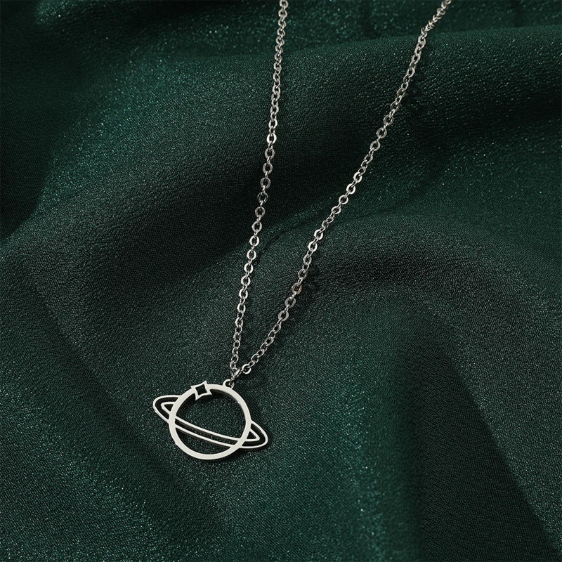 Dây Chuyền Mặt Hình Hành Tinh Rỗng Phong Cách Giáng Sinh Cho Nữ