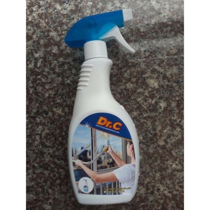 nước lau kính nước rửa kính xịt kính dr.C loại 500ml an toàn cho người sử dụng.