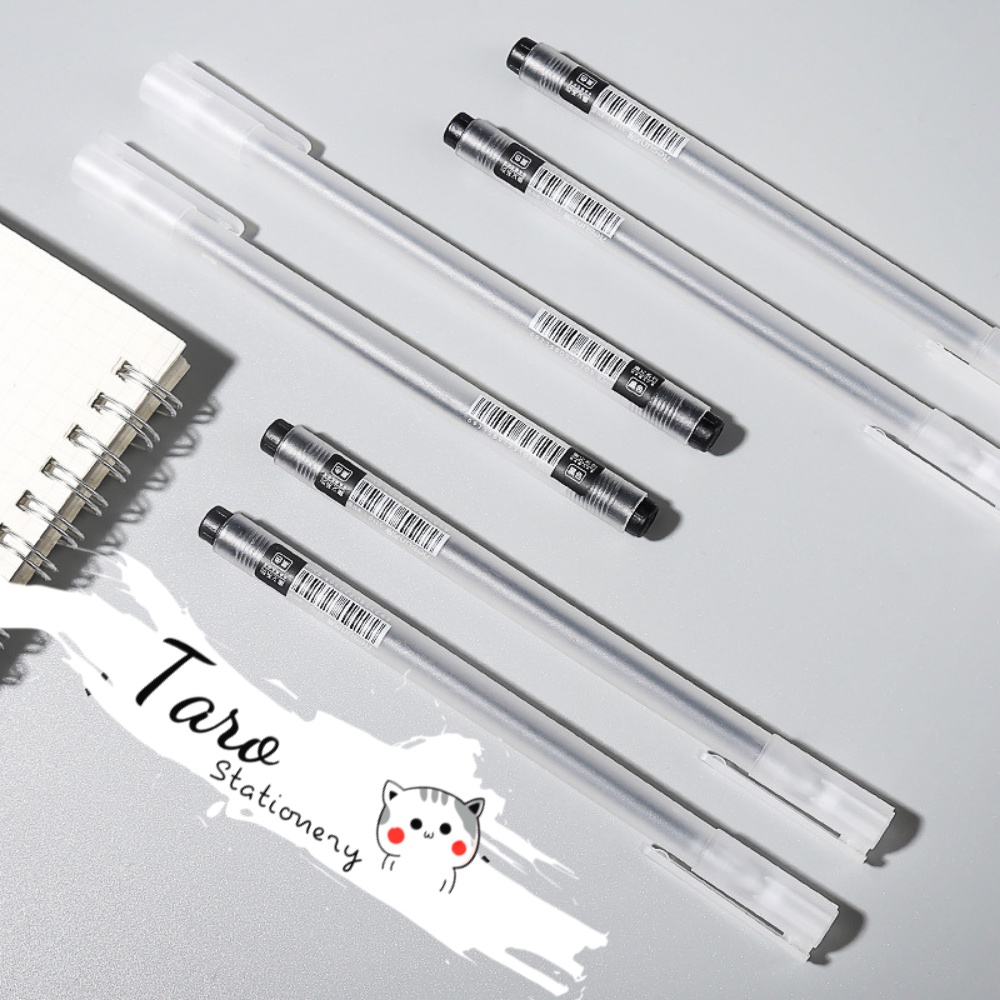 Bút gel basic vỏ nhám ghi chép Tiếng Anh A22 tiện dụng Taro Stationery