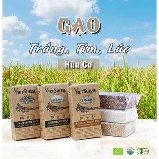 Gạo lứt hữu cơ ST25 Vietsuisse - Gạo organic ngon cho bé ăn dặm và gia đình