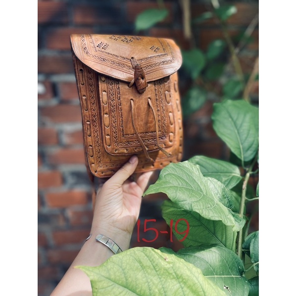 SALE-túi si da mộc khắc sz mini
