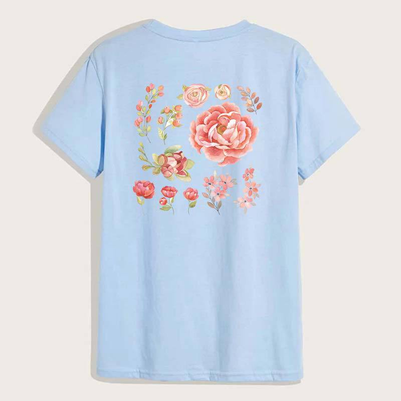 Miếng Dán Trang Trí Áo Thun In Hình Hoa Trái Tim Thời Trang Mới 2020