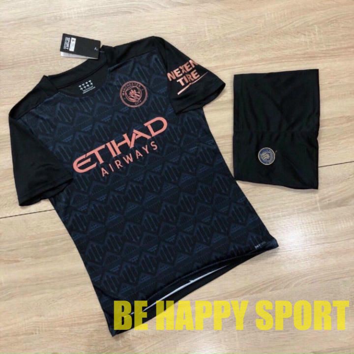 Quần Áo Bóng Đá MANCITY Đen Vải Thun Thái Co Dãn Thấm Hút Mồ Hôi - Bộ Đồ Đá Banh PP Bởi Tik Shop 68