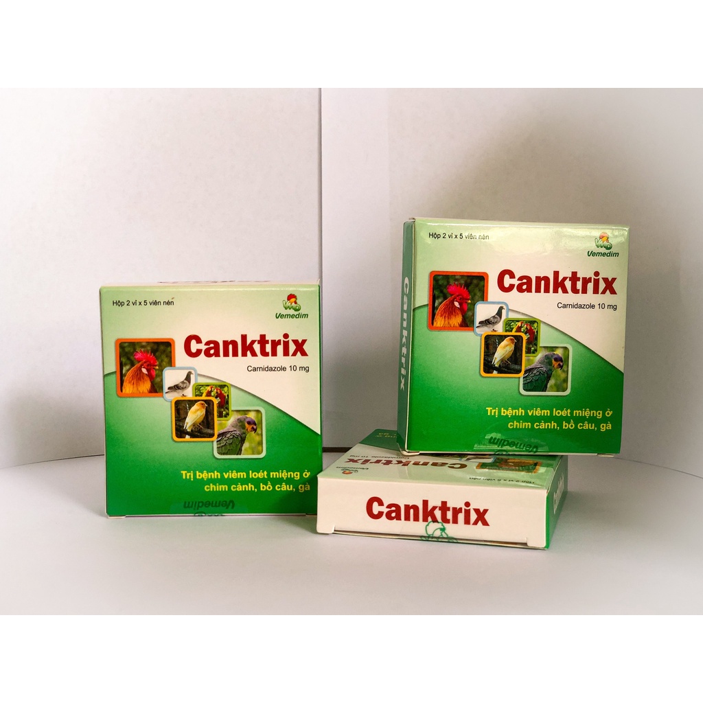 Cantrix dùng cho gà viêm loét miệng, đẹn (hộp 10 viên)