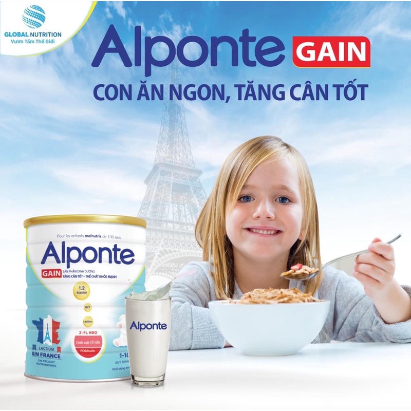 Sữa bột Alponte Gain 0+ 1+ 800g