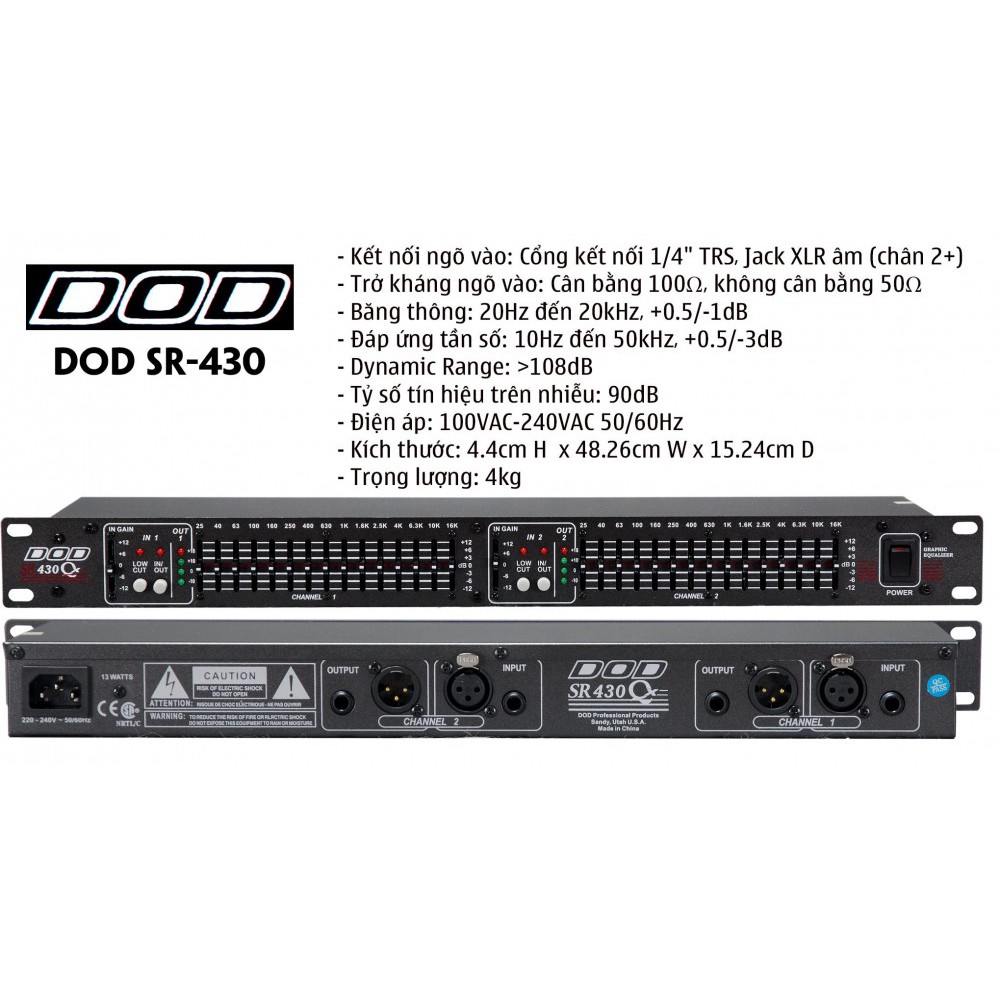  Lọc Equalizer DOD SR430