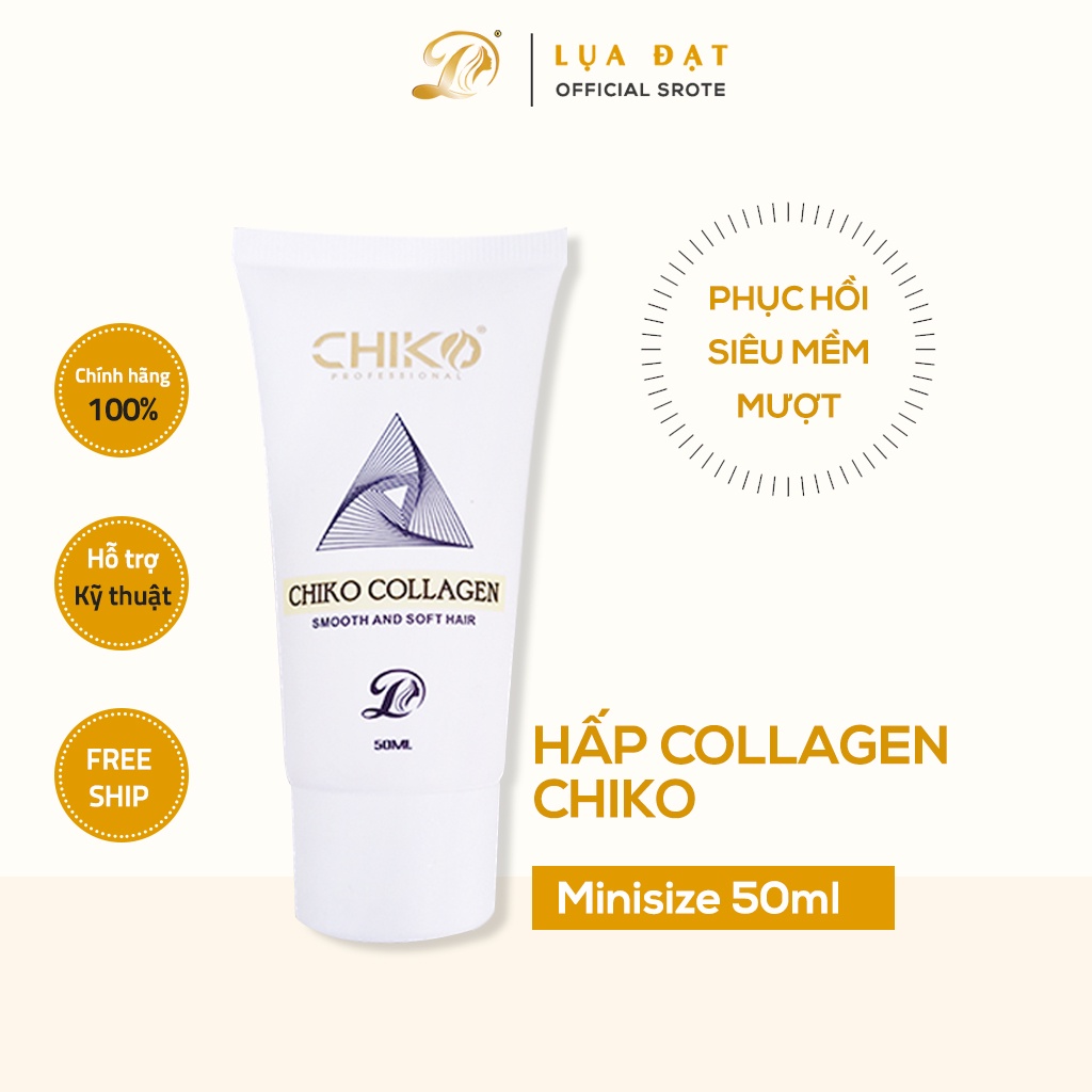 [Mini size] Dầu Hấp Tóc COLLAGEN Kem Ủ Tóc Siêu Mượt CHIKO- 50ml