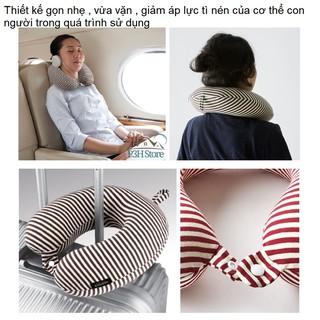 Gối kê cổ Memory Foam Stripe Lock&Lock LTZ851