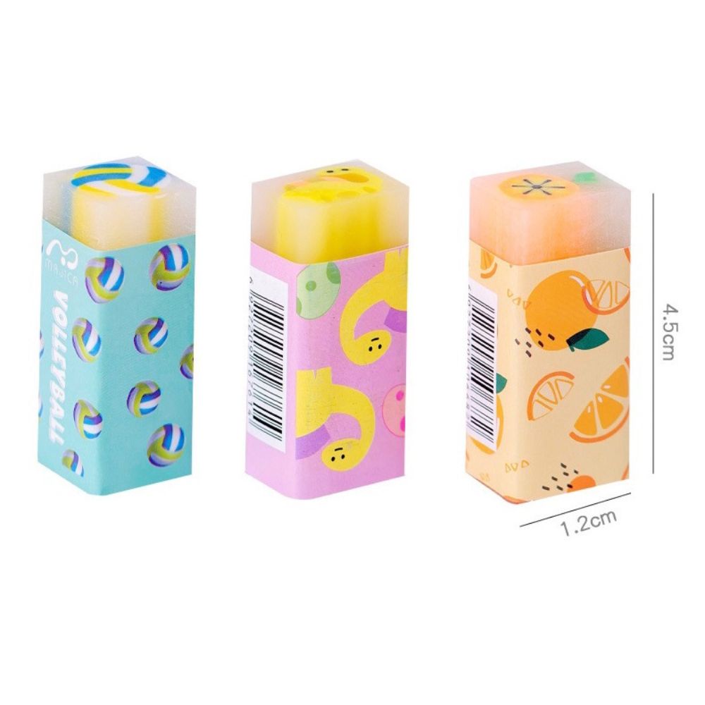 Tẩy bút chì 2B thỏi lớn Pison siêu sạch, gôm tẩy chì có hương thơm ít cặn văn phòng phẩm - 1 cái