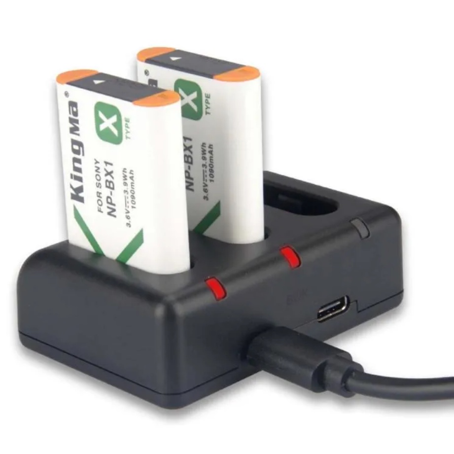 Combo pin sạc máy ảnh Kingma cho Sony NP-BX1
