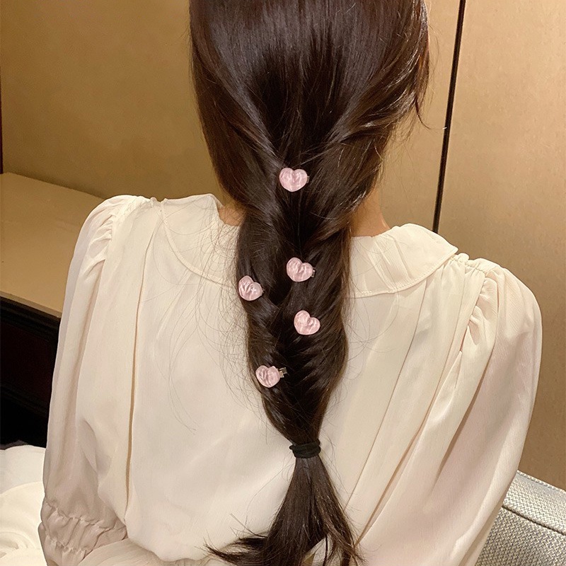 iF YOU Kẹp tóc   bằng acrylic kiểu trái tim/ bướm phong cách Hàn Quốc tinh tế thời trang cho nữ