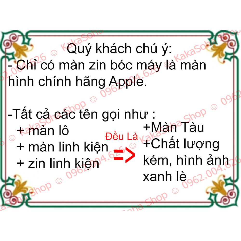MÀN HÌNH iP 5 ZIN BÓC MÁY - TẶNG CƯỜNG LỰC