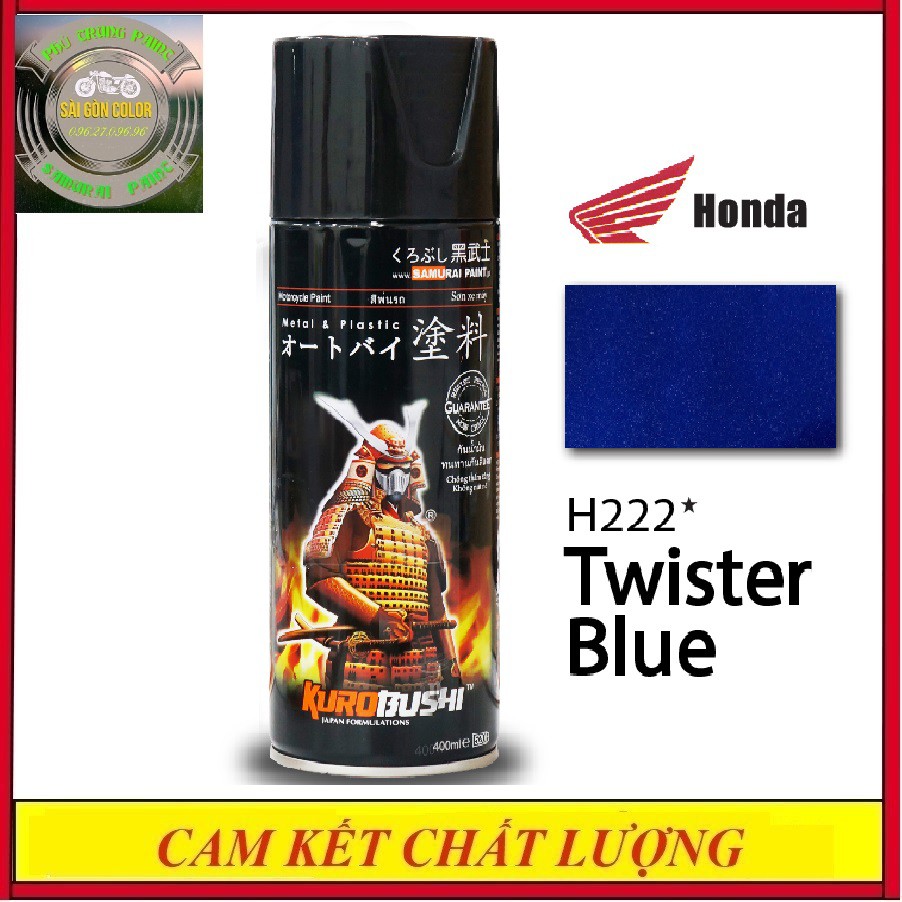 Sơn xịt samurai H222* mau xanh da trời