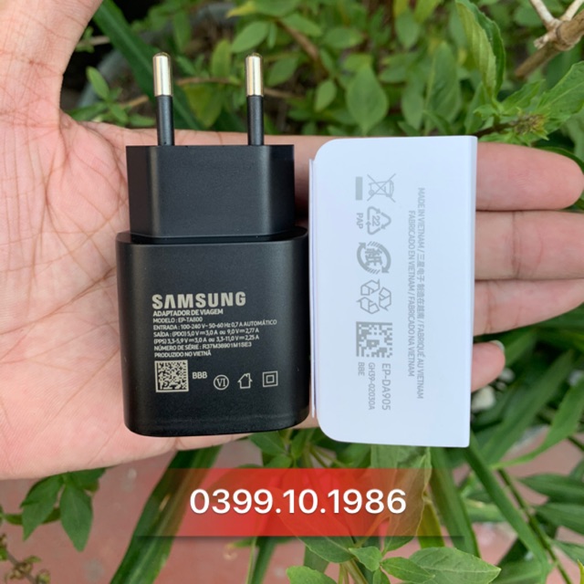 Bộ sạc nhanh 25w chính hãng S10, Note 10 siêu chất