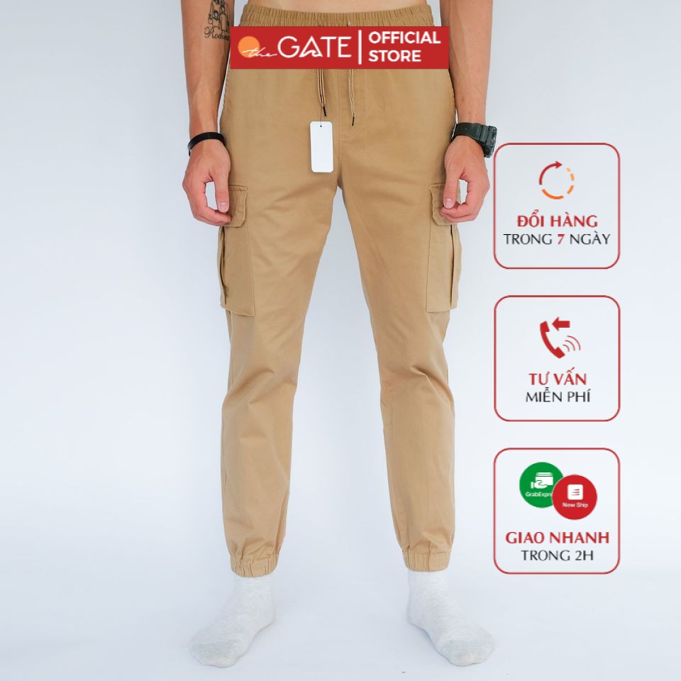 Quần jogger kaki unisex túi hộp mặc đi chơi đi làm - Thegatevietnam