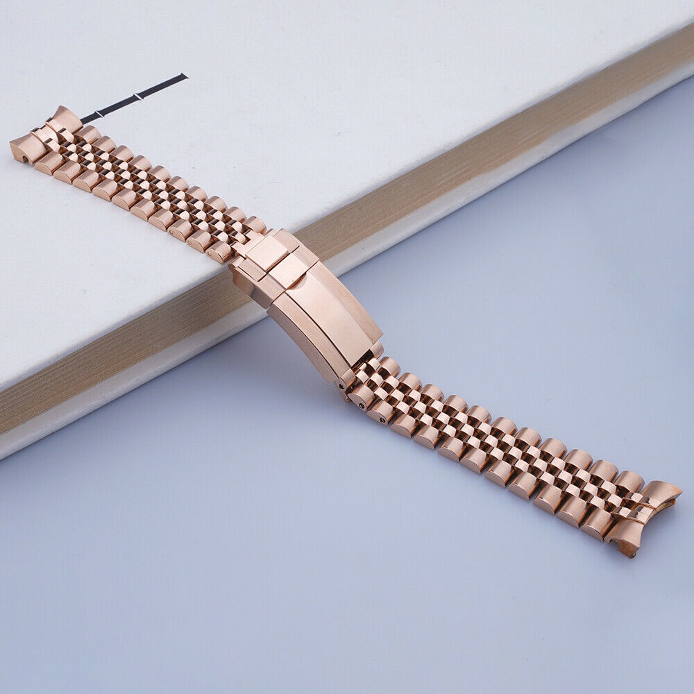 Dây Đồng Hồ 20mm Màu Vàng Hồng Cho rolex GMT Master II