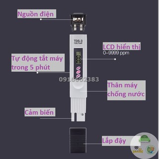 BÚT THỬ NƯỚC SẠCH TDS 3 - BÚT THỬ