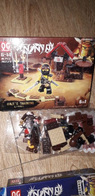 Lắp ráp 1 hộp LegoNinja rồng QD653 có nhiều chi tiết