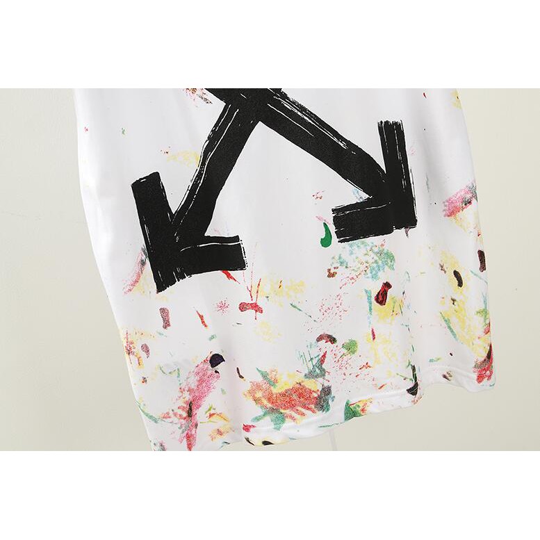 Áo Thun Off-White Tay Ngắn Chất Cotton In Chữ Thời Trang