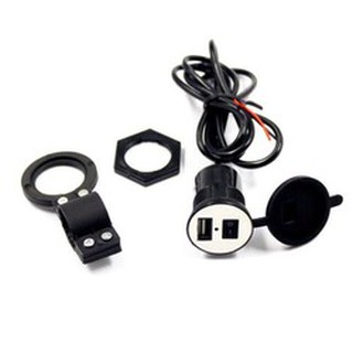 Cóc sạc usb 5v-2.1a sạc điện thoại netpor lắp xe máy