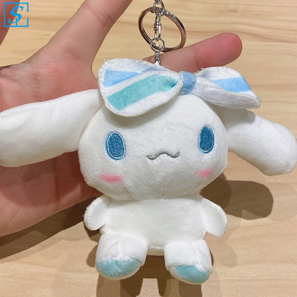 Móc khóa yugui có nơ dễ thương móc chìa khóa cute làm quà tặng quà sinh nhật kỉ niệm 2 màu xanh và tím MÃ: K8