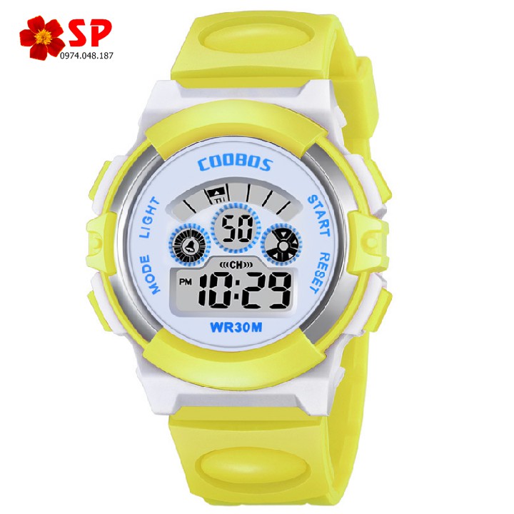ĐỒNG HỒ TRẺ EM - ĐỒNG HỒ BÉ TRAI BÉ GÁI COOBOS 0919- tặng kèm pin ĐÈN LED 7 MÀU NHIỀU CHỨC NĂNG - CÓ SỈ SLL | BigBuy360 - bigbuy360.vn