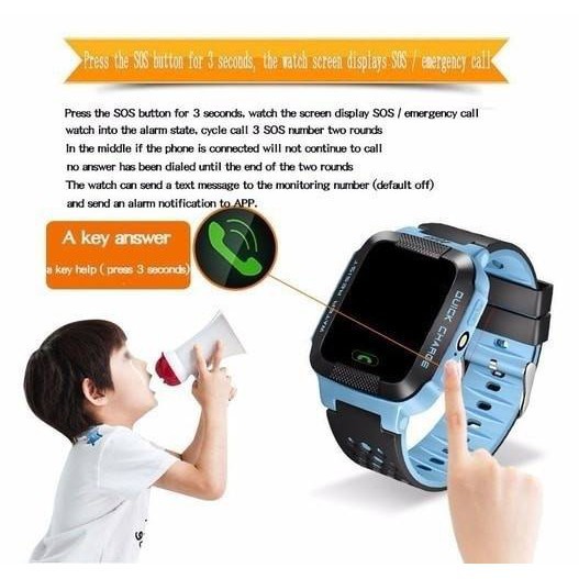 Điện thoại đồng hồ định vị có nút gọi khẩn cấp Q528