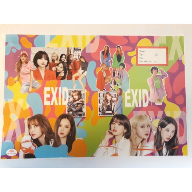 10 Tờ Bìa Bao Tập Vở BTS - Blackpink - Exid - Kpop