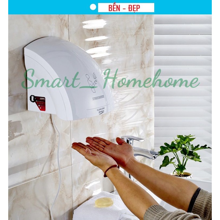 Máy sấy tay cảm biến hồng ngoại - khử khuẩn, sấy khô trong vài giây smart_homehome gd328