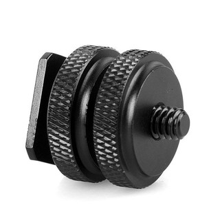 Phụ kiện khớp xoay tròn gắn camera hành trình, máy ảnh, điện thoại, vào chân Flash máy ảnh
