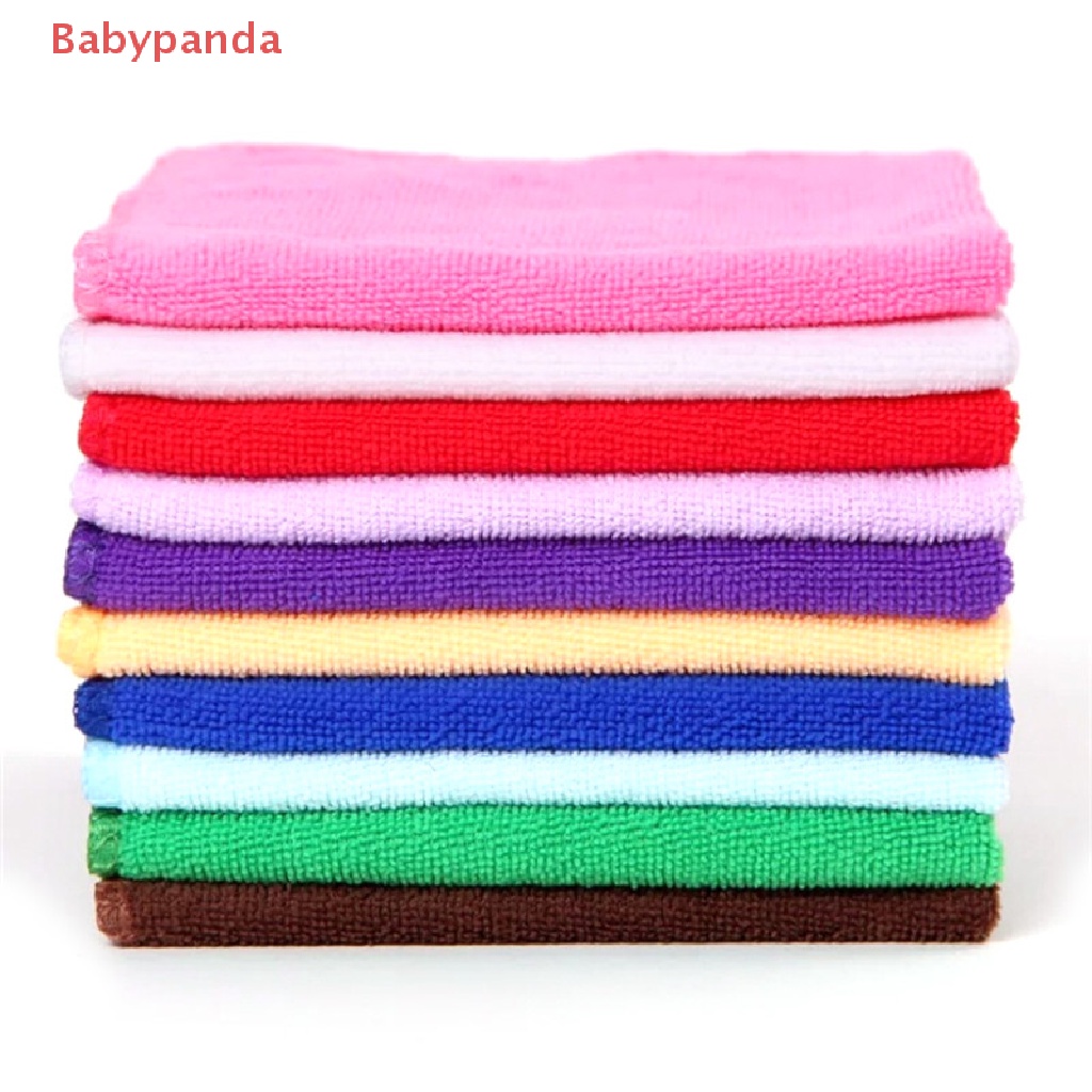 Set 5 Khăn Lau Xe Hơi Hình Vuông Bằng Sợi Microfiber Mềm Mịn