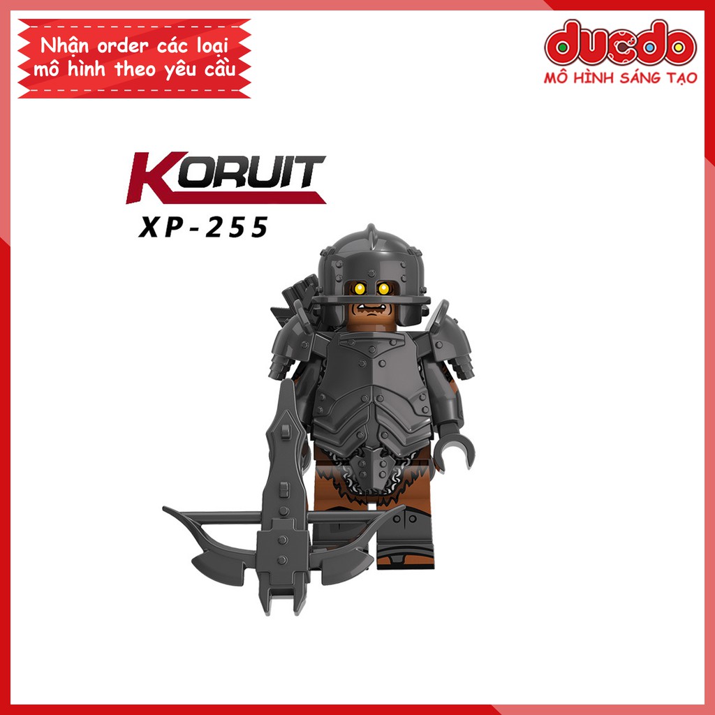 Minifigures đạo quân Uruk phim Chúa Tể Những Chiếc Nhẫn - Đồ chơi Lắp ghép Xếp hình Mô hình Mini KORUIT KT1033