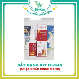 Shop Bố Ken FE-MAX Sắt Dạng Xịt 50ml Nhập Khẩu Châu Âu Chính Hãng - Cam