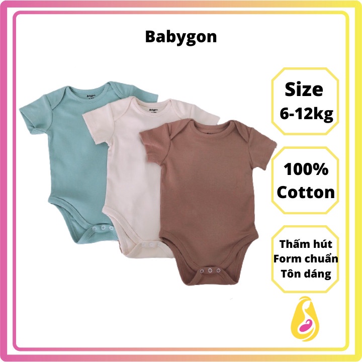 Bodysuit cho bé cotton cao cấp - Babygon