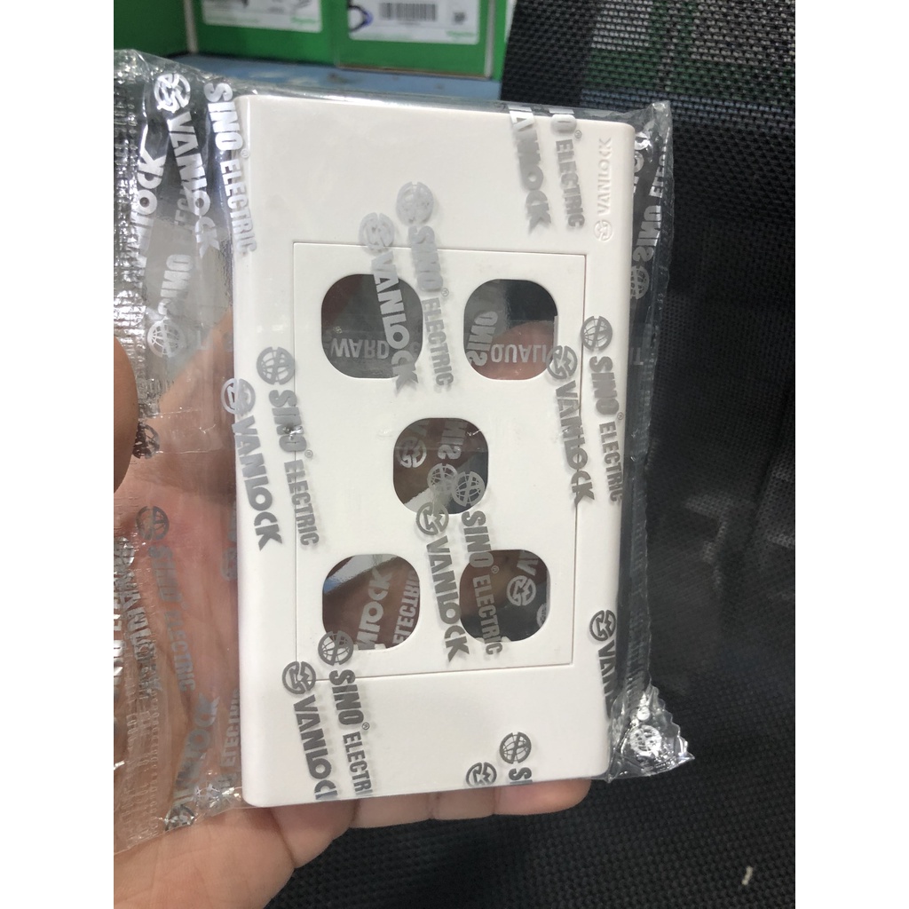 MẶT CÔNG TẮC ÂM TƯỜNG SINO 1LỔ,2lổ,3lổ,4lổ,5lổ,6lổ MẶT CB CÓC SINO - S18