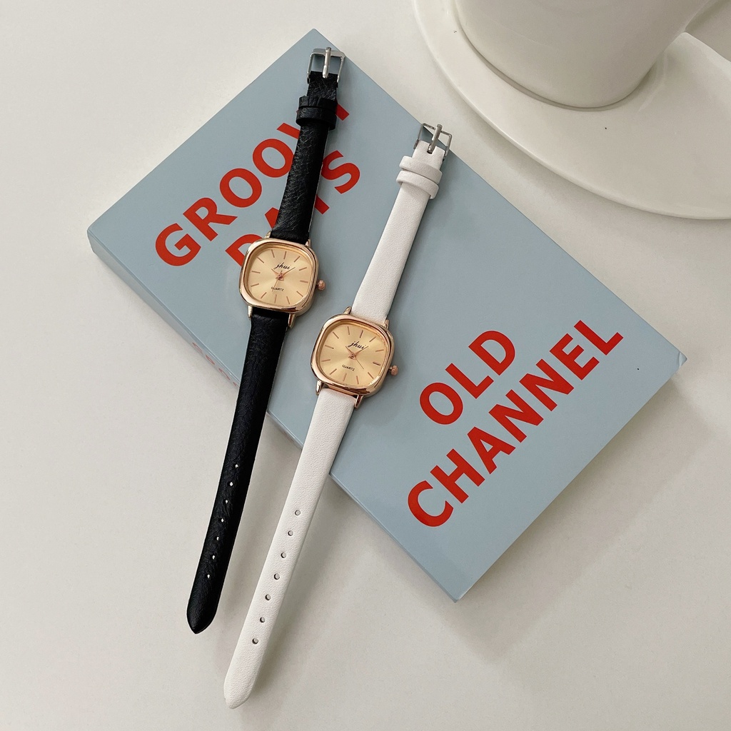 Đồng hồ đeo tay 19mm Thiết kế đơn giản Phong cách retro Đồng hồ nữ thời trang Đồng hồ sinh viên