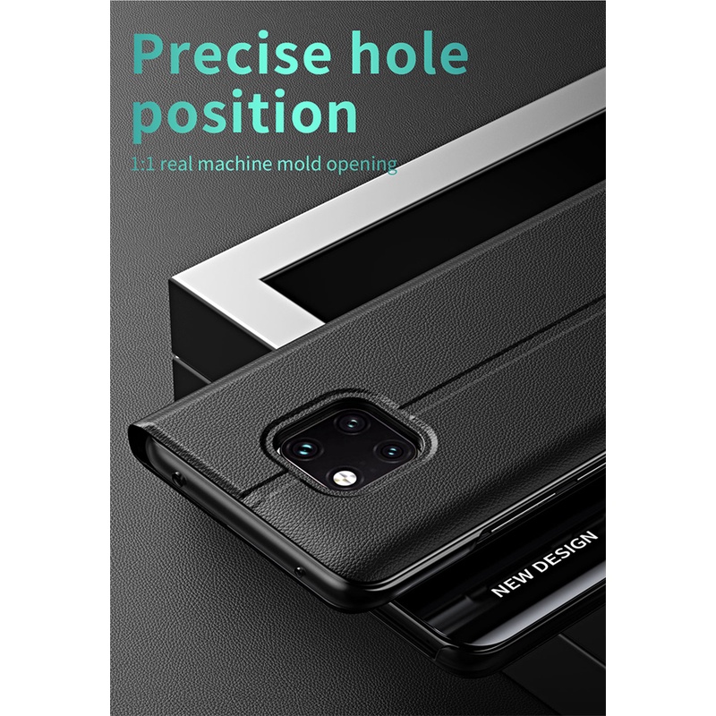 Ốp Điện Thoại Da Nắp Gập Từ Tính Sang Trọng Dành Cho Huawei Mate 20 Pro/30 Pro/40 Pro 40e