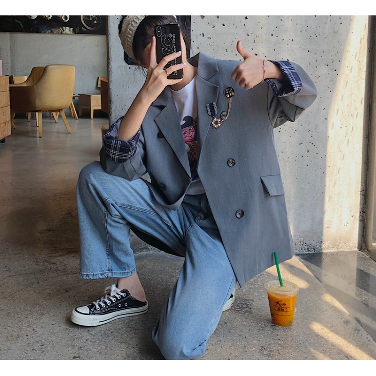 Áo blazer thuỷ thủ Hàn Quốc trendy hiện đại