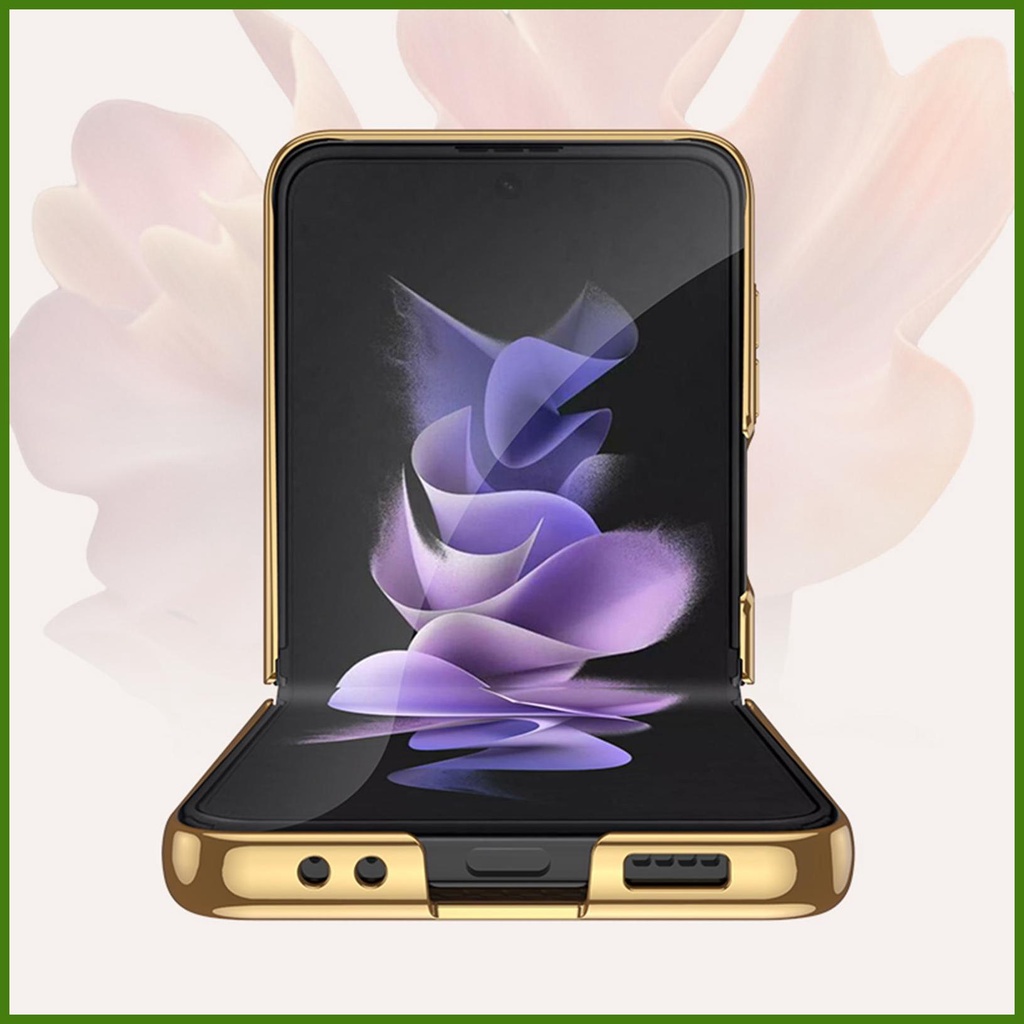 Ốp Điện Thoại PC Cứng Kèm Móc Xỏ Ngón Nam Châm Mạ Điện Sang Trọng Cho Galaxys ZFlip 4 5G