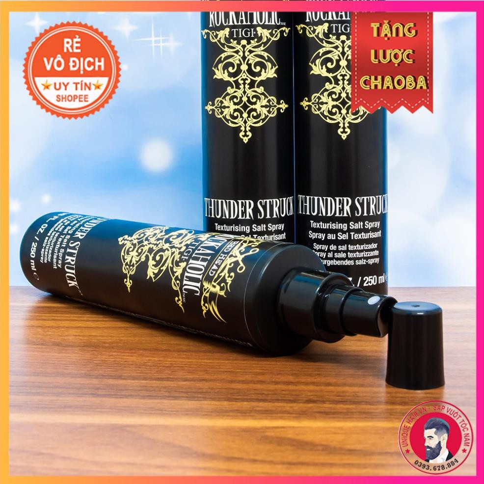 [CHÍNH HÃNG STORE HÀ NỘI] Xịt Dương Tạo Phồng Tigi Bed Head Rockaholic Thunder Struck 250ml