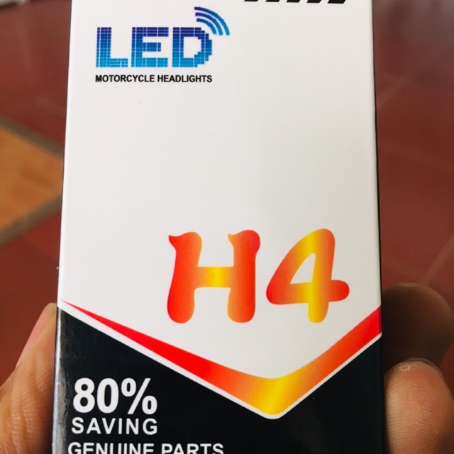 Pha H4 7 màu nháy bi cầu vòng led mẫu mới cực đẹp và sáng hơn