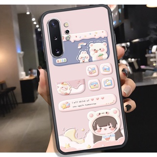ỐP LƯNG SAMSUNG NOTE 8 - NOTE 9 - NOTE 10 - NOTE 10 PLUS , IN HÌNH GẤU & THỎ SIÊU CUTE.