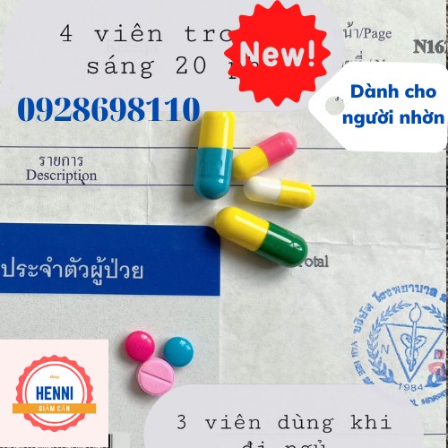 Giảm cân Yanhee Super 7 xanh chính hãng Thái Lan – Liệu trình mạnh 2 tuần dành riêng cho người bị nhờn, khó giảm