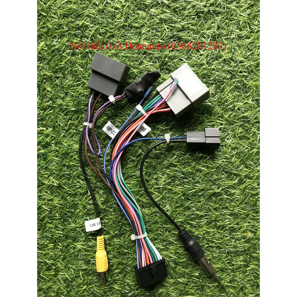 Dây Rắc Nguồn, Âm thanh, Cho Đầu DVD ô tô - 20 pin có rắc cam in và rắc cái Honda