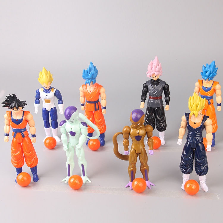 Mô Hình Nhân Vật Son Goku Vegeta Frieza Đen Goku Trong Phim Bảy Viên Ngọc Rồng
