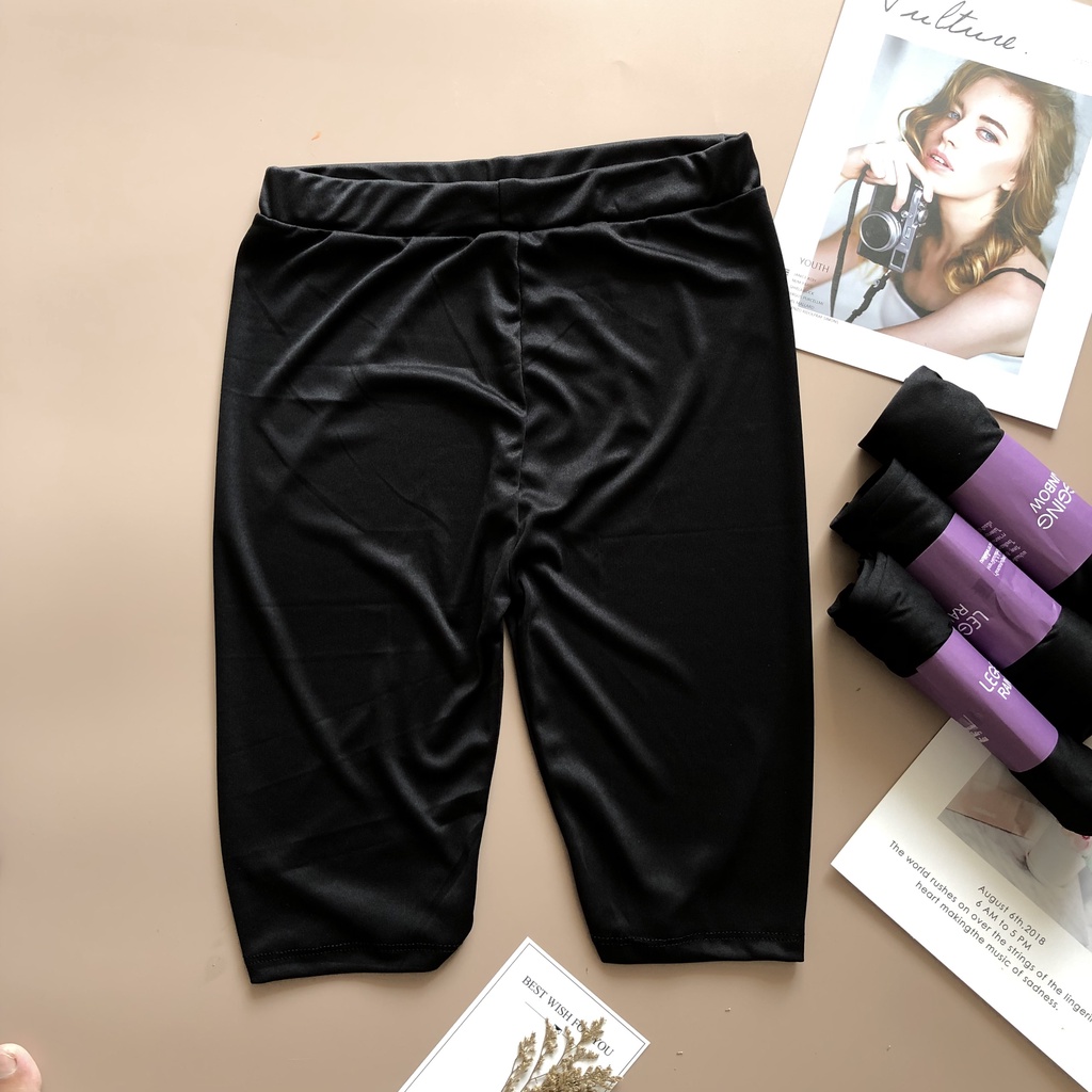 Quần Legging Nữ Đùi Lửng Co Dãn 4 Chiều, Quần Biker Ngố Nâng Mông | BigBuy360 - bigbuy360.vn