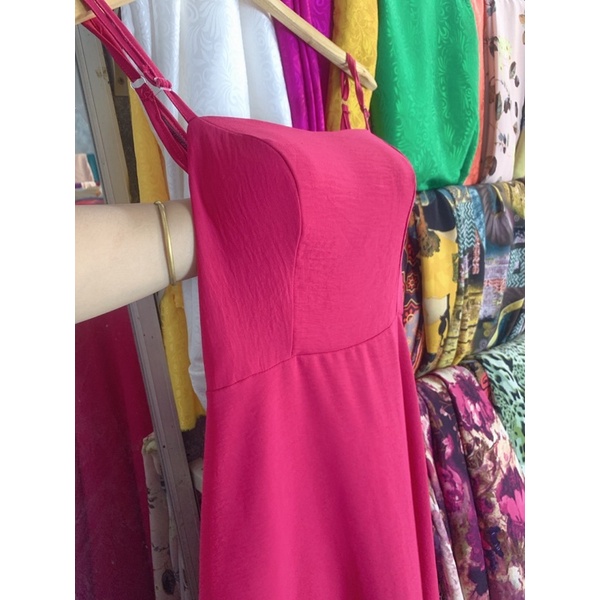 VÁY ĐẦM MAXI 2 DÂY HỞ LƯNG SEXY